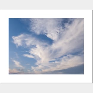 Panoramic cloudscape scene Posters and Art